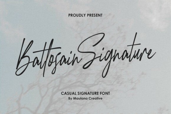 Battosain Signature Font for Modern Campaigns