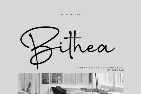 Bithea: A Modern Script Font for Premium Web Design