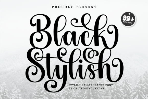 Black Stylish Font for Handmade Branding