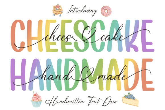 Cheescake Handmade Duo Font for Campaigns