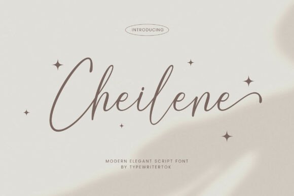Cheilene: Elegant Script Font for Luxury Branding