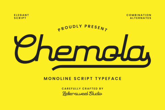 Chemola Font Review: A Smooth Script for Modern Branding