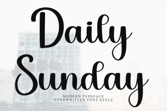 Daily Sunday: A Handwritten Font for Editorial Design