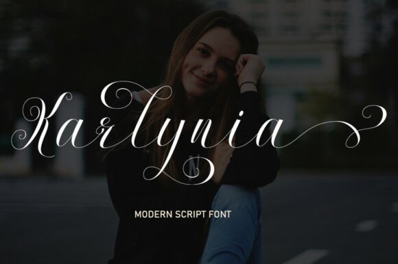 Karlynia Script Font for Editorial Design