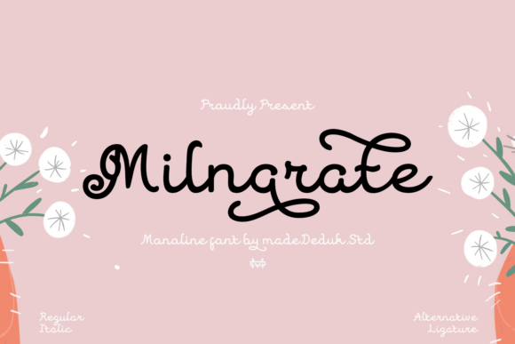Milnarate Font for Modern Campaign Design