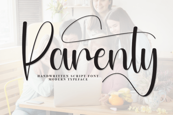 Parenty: The Script Font for Modern Editorial Design