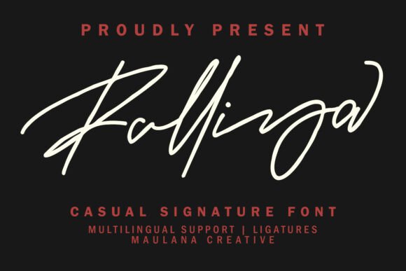 Ralliya Script Font for Small Business Branding
