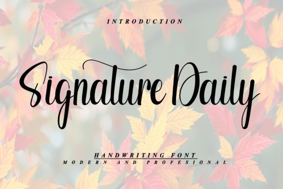 Signature Daily Font for Elegant Campaigns