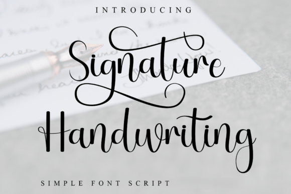 Signature Handwriting Font for Elegant Campaigns