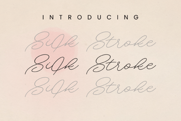 Silk Stroke Font for Elegant Campaign Design