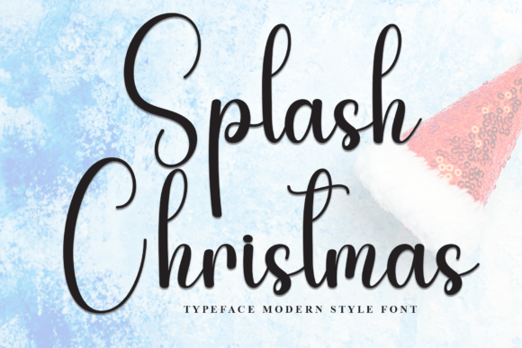 Splash Christmas Script Font for Editorial Design