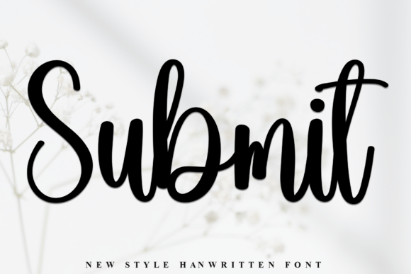 Submit: A Stylish Script Font for Editorial Design