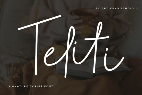 Teliti: A Modern Script Font for Elegant Editorial Design