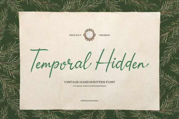 Temporal Hidden Font for Modern Web Design