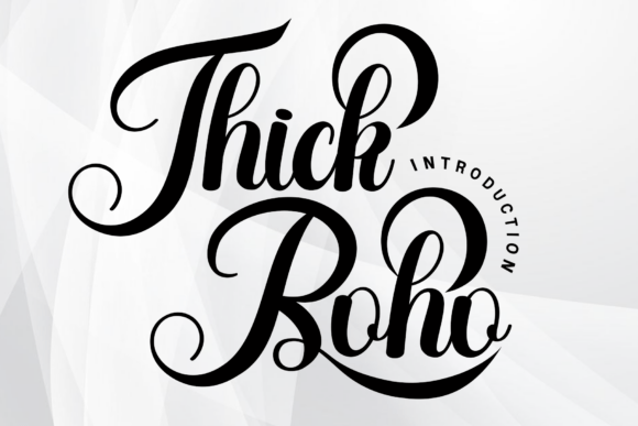 Thick Boho Typeface for Elegant Branding