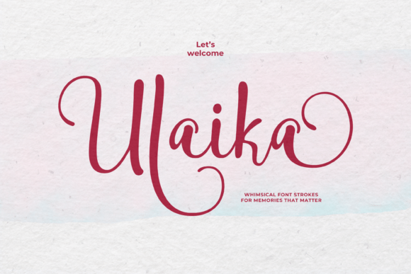 Ulaika: A Modern Script Typeface for Editorial Design