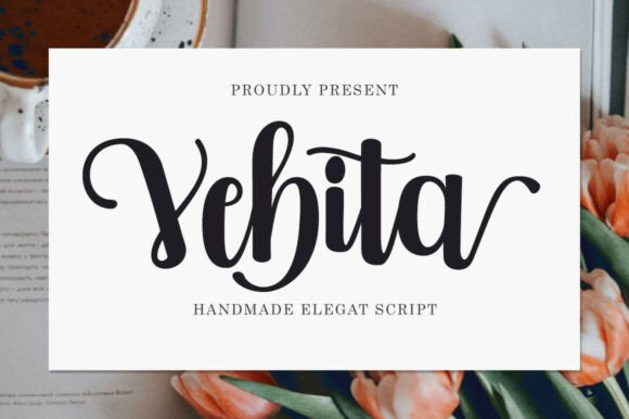 Vebita: The Romantic Script Font for Makers