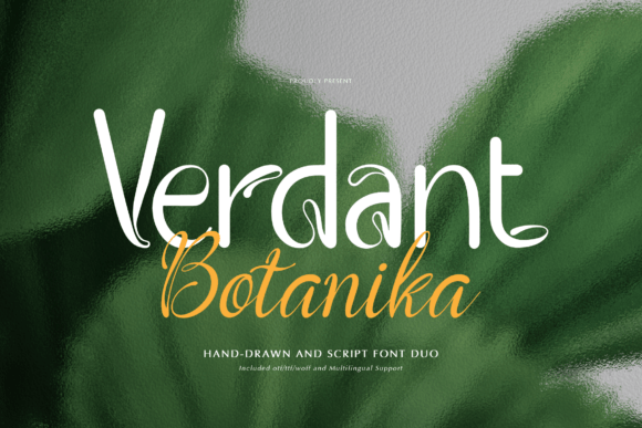 Verdant Botanika Typeface for Editorial Design