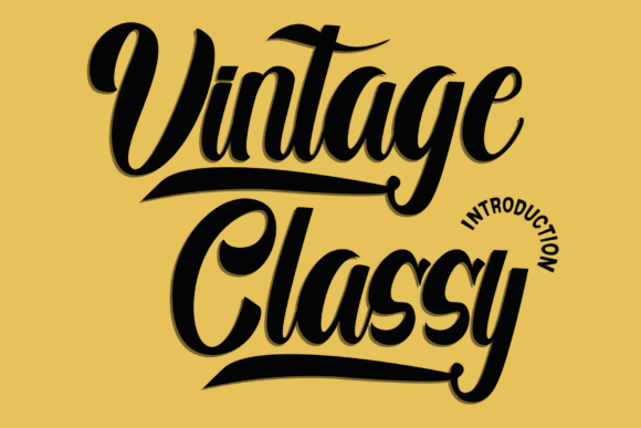 Vintage Classy Font for Elegant Branding